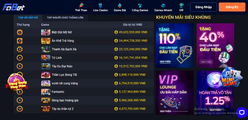 Thưởng chào mừng w88club win